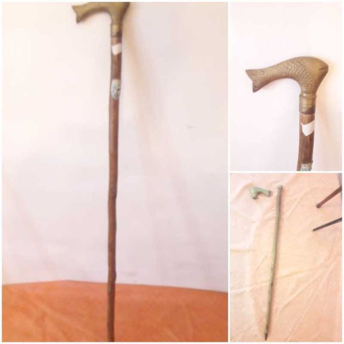 Baston cu maner din bronz