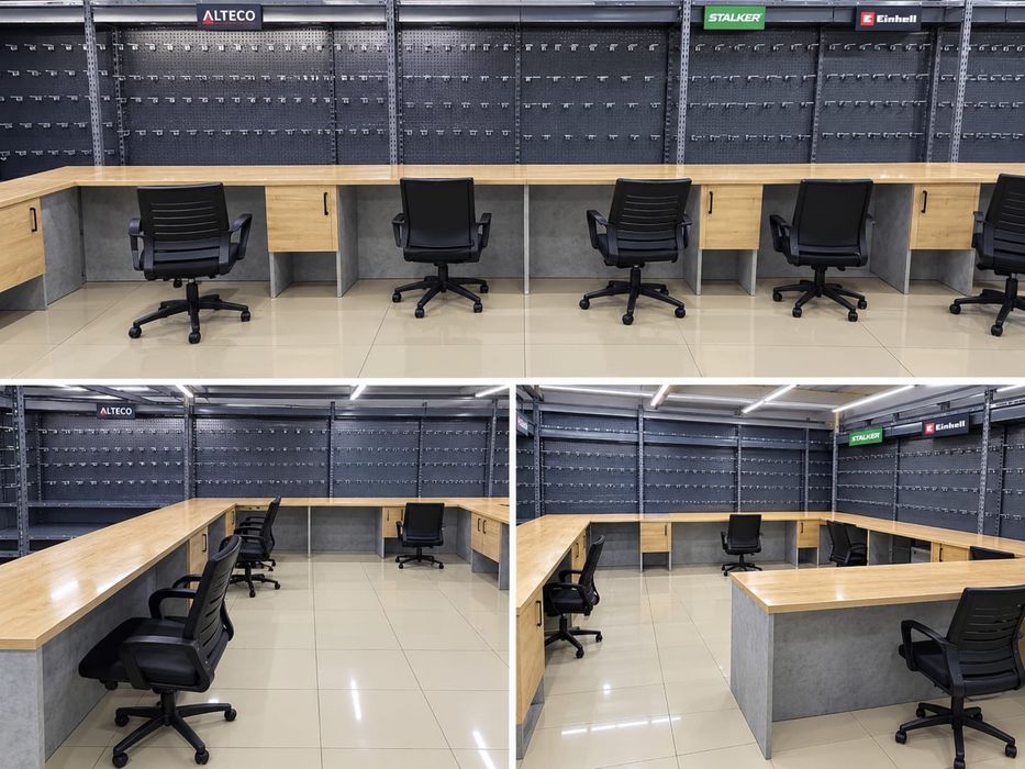 Офисные столы в сборе