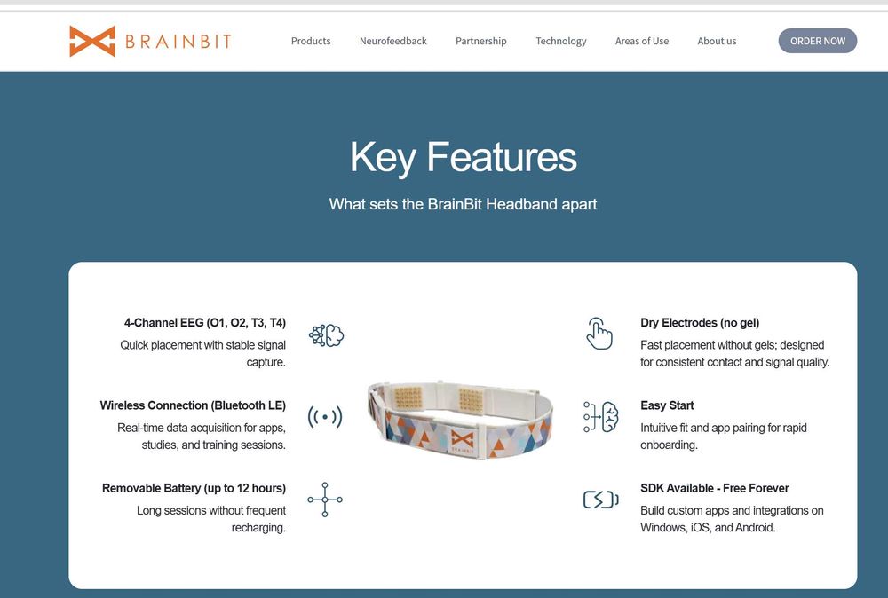 Neurofeedback Brainbit Flex4 si Headband