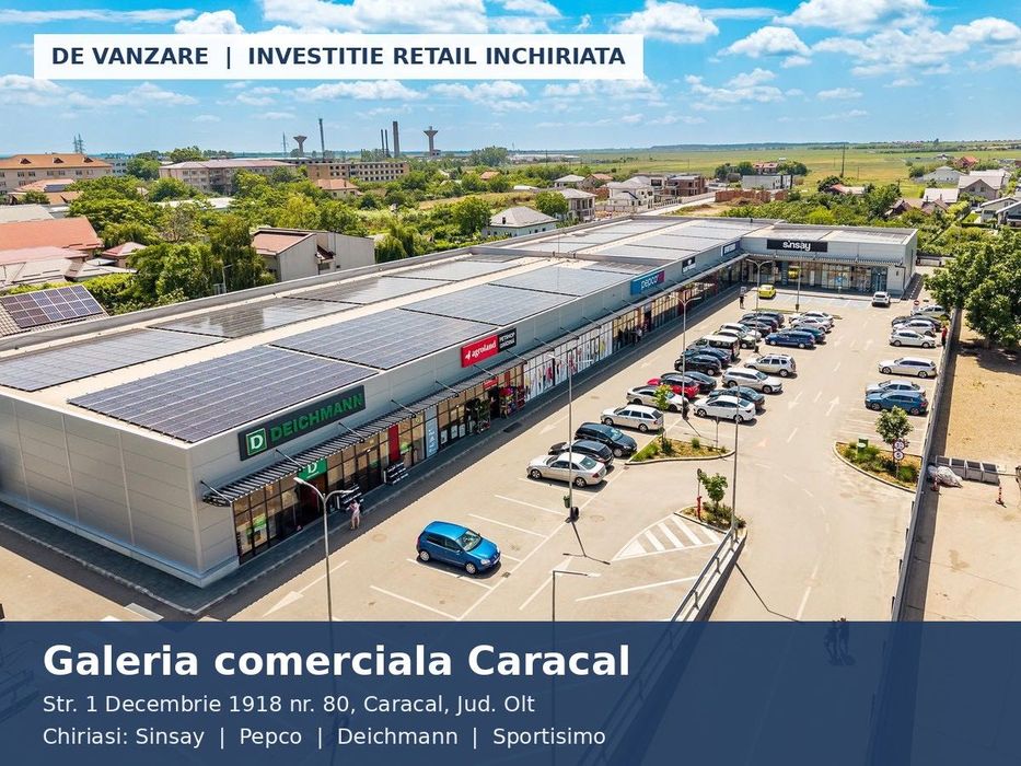 Galerie comerciala Caracal - Sinsay, Pepco, Deichmann, Sportisimo