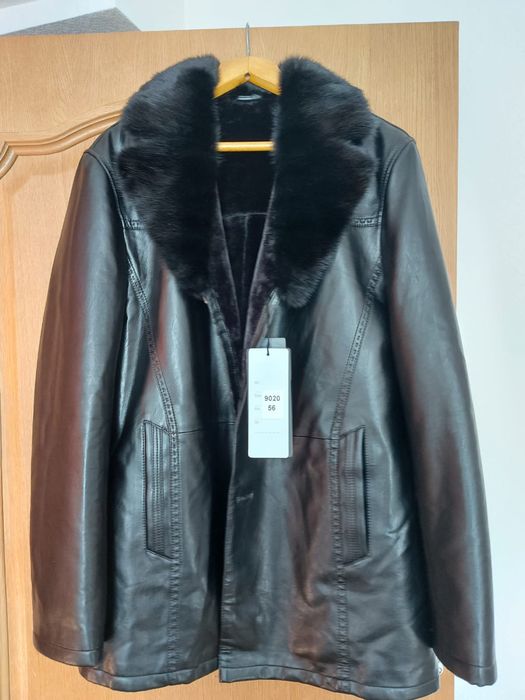 Кожаная меховая куртка 56рр