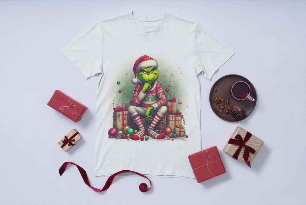 Коледна тениска с атрактивен принт
