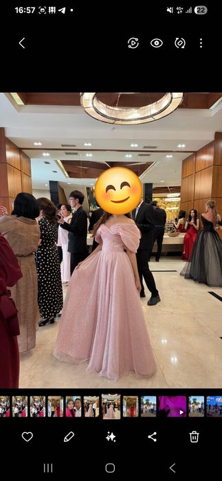 Платье бальное нежное