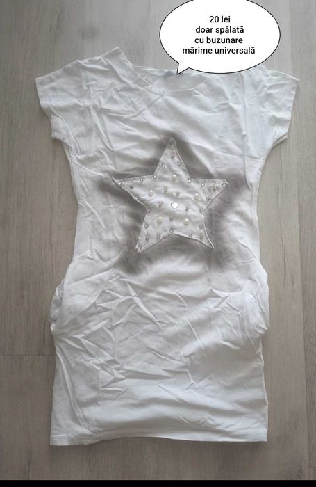 Rochie alba cu stelute