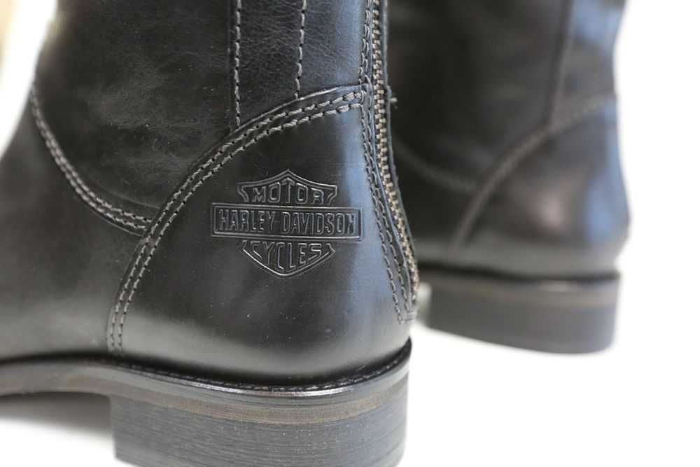 %ПРОМО%до 31.01!HARLEY DAVIDSON № 35/36 – Дамски ботуши от ест. кожа "