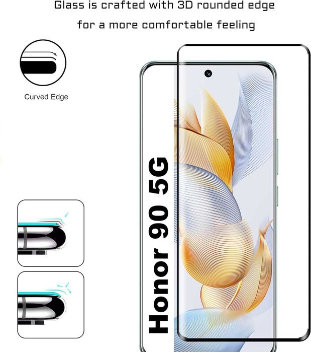 Folie sticla CURBATA 5D FULL GLUE pt. Honor Magic5 Pro , Honor 90 5G