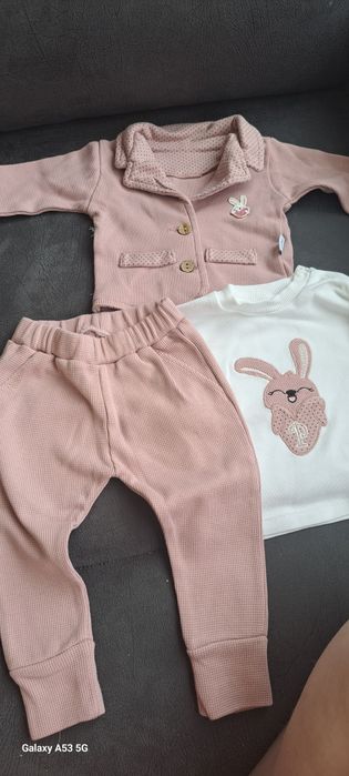 Момичешки комплект в 3 части  9-12м