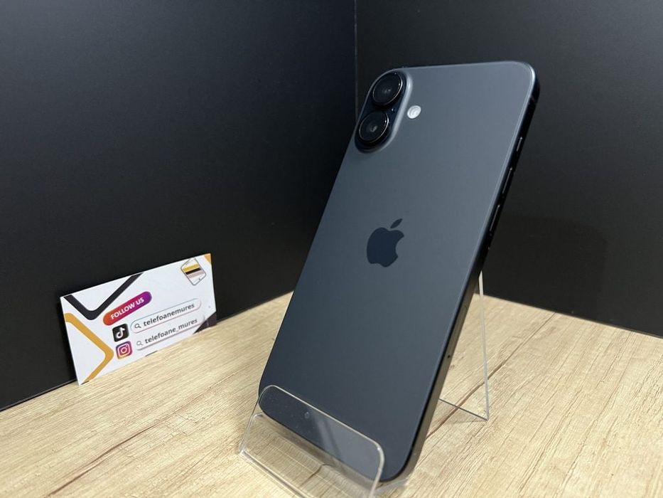 Iphone 16 Plus 128Gb Black Second-Hand Foarte Bun 3 ani garanție, Tele