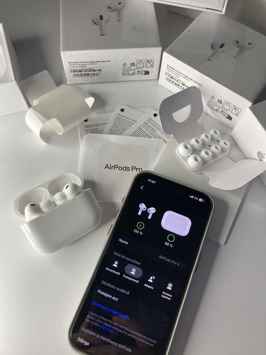Caști AirPods Pro 3 ANC  -Noi Sigilate, Calitate Premium