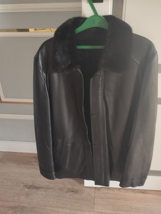 Кожаная мужская куртка