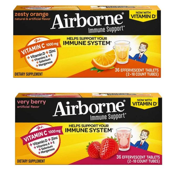 Шипучка Поддержка Иммунитета Airborne Immune Support Effervescent Tabl