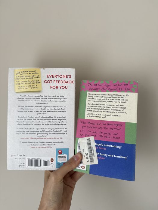 “About a boy” & “ Thanks for the feedback”