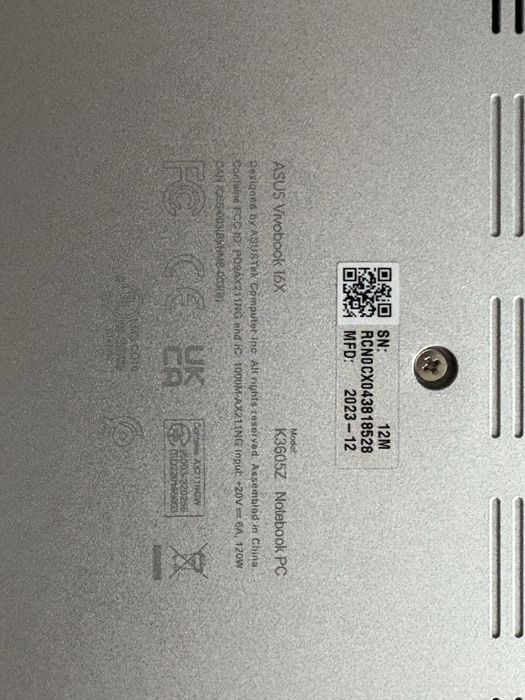 Asus vivobook 16x k3605z