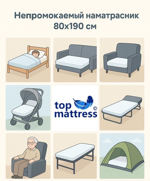 Наматрасники оптом любой размер