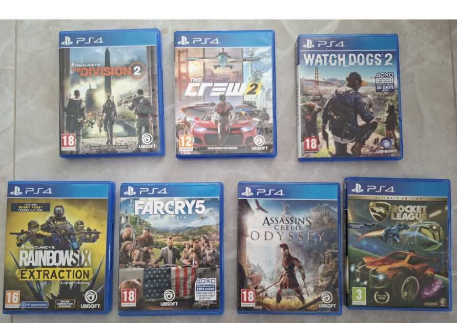 Jocuri PS4 originale - Assassin's Creed Odyssey, Far Cry 5, Watch Dogs 2, Rocket League și altele