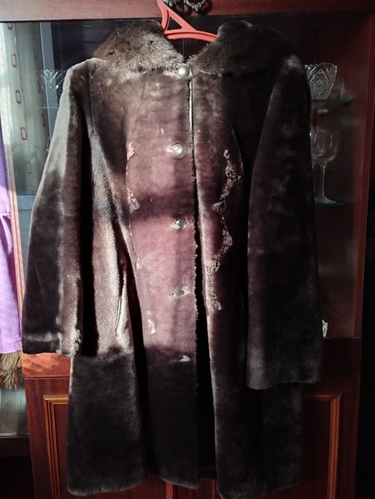 Шуба из мутона р,56