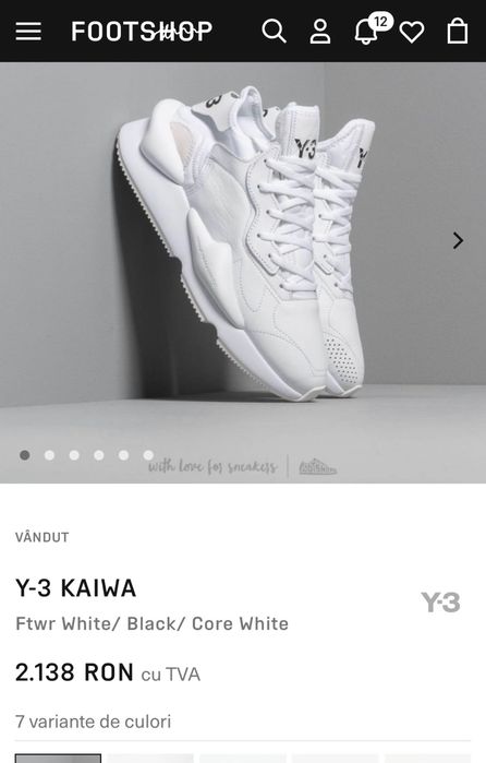 Sneakerși Y-3 nr 44,5