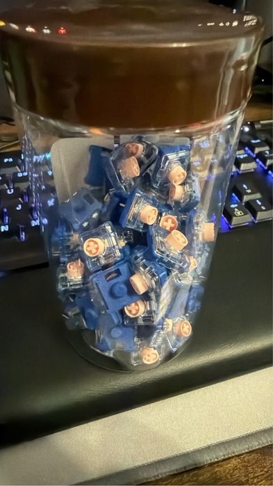 Механични суичове за клавиатура kalih deep sea pink low profile