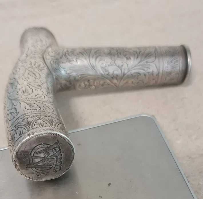 Baston superb cu maner din argint masiv