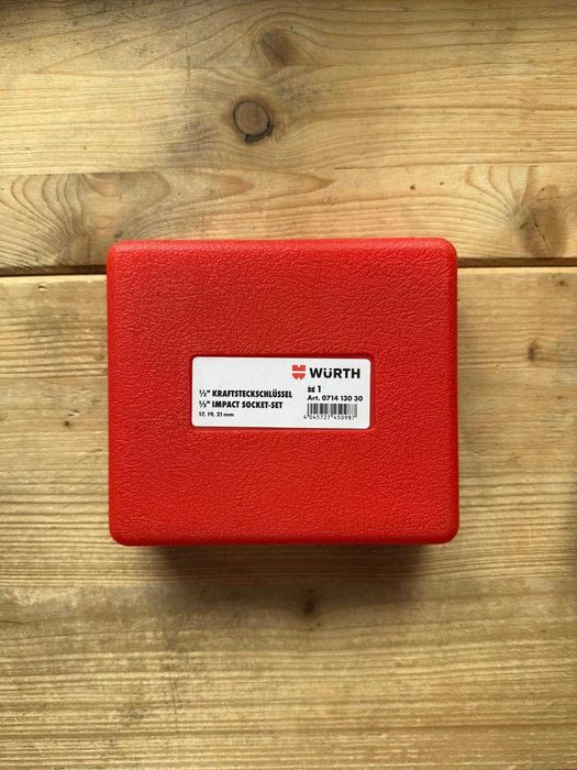 Set 3 chei tubulare de impact WURTH, prindere 1/2'' - 17mm, 19mm, 21mm