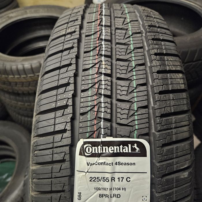 4 Нови бусови гуми 225/55R17C Continental VanCon 4Season 109H DOT4025