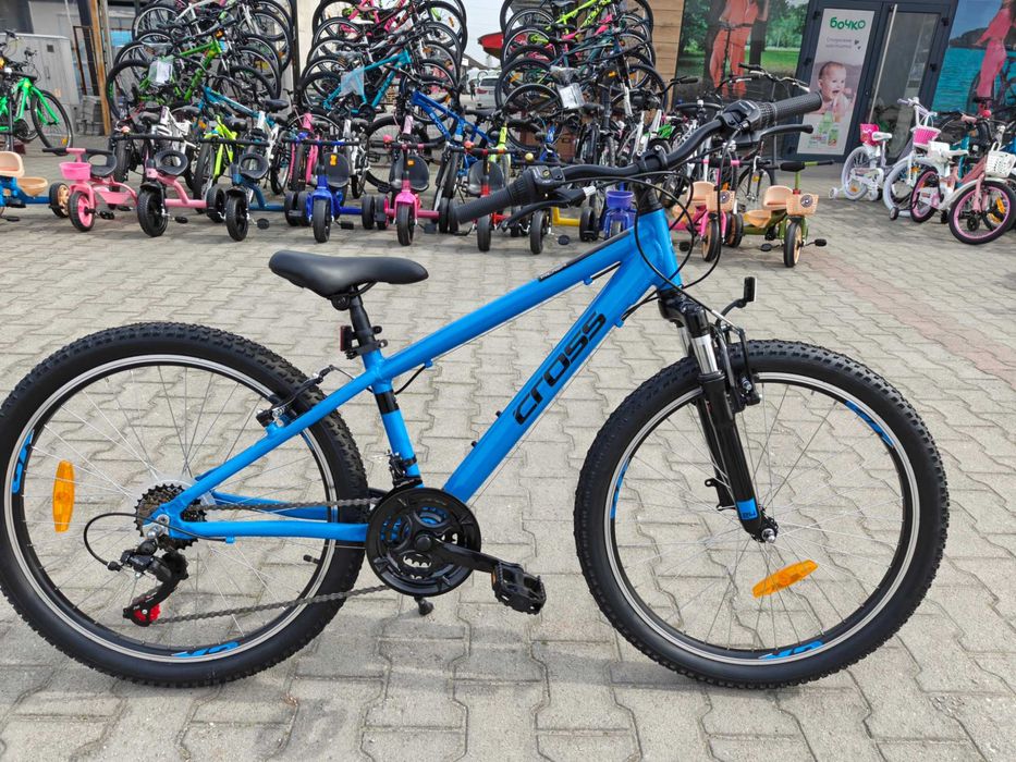 CROSS Алуминиев велосипед 24" RIDER син