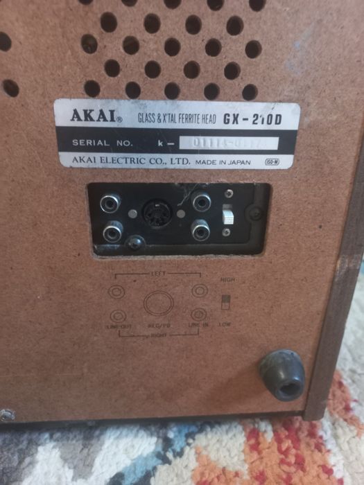 Magnetofon Akai gx 210d 3capete 3motoare cu probleme