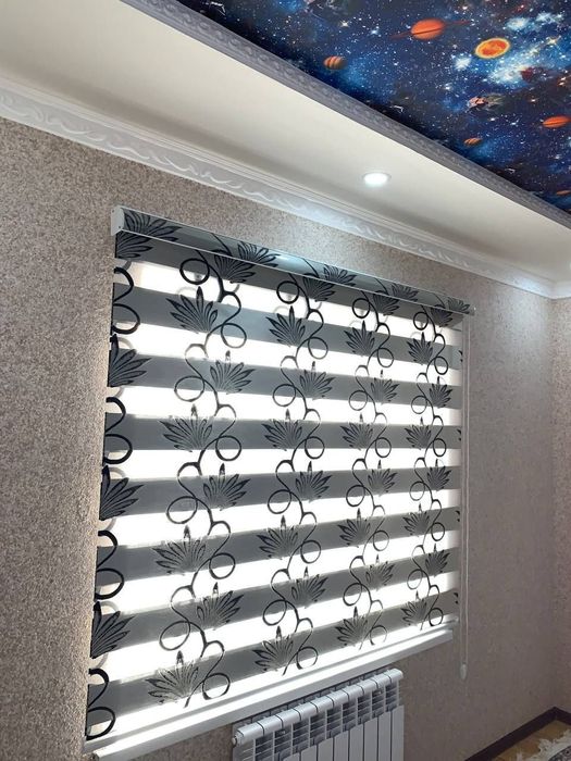 Combo Jaluzi jalyuzi pardalari Masketni setkalar Жалюзи пардалари