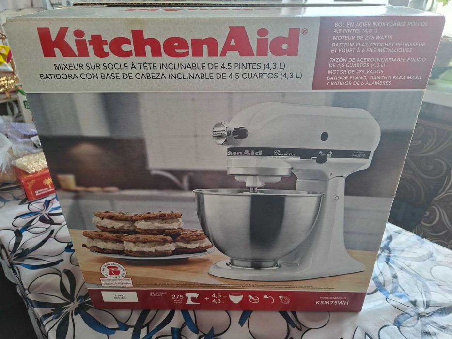 Планетарный миксер KitchenAid KSM75WH