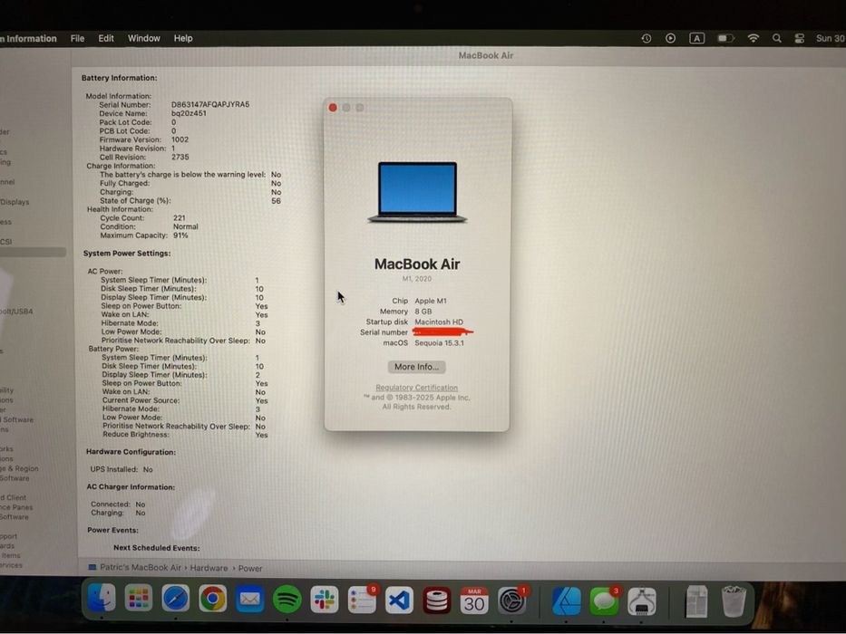 Лаптоп Apple MacBook Air M1