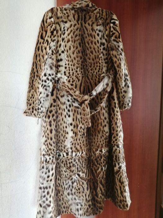 Шуба леопардовая