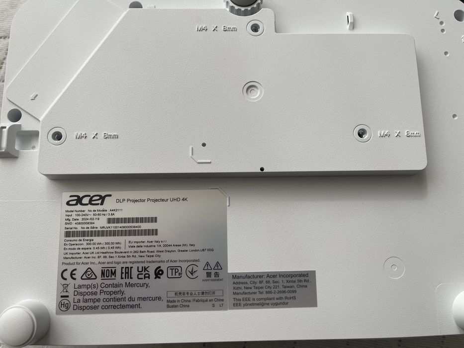 Proiector ACER H6815BD, DLP, 4K UHD Utilizat - Perfect Functional