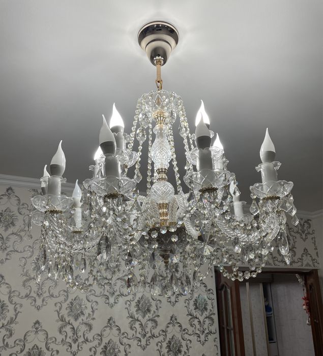 Люстра 15 рожковый, 2 ярусный