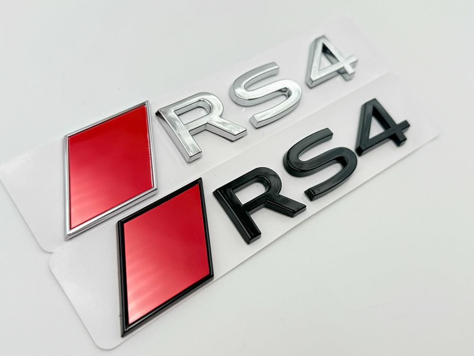 Emblema AUDI RS4 spate negru NOU