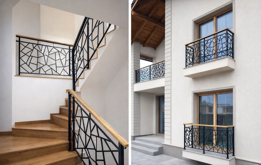 Proiectare + confectii metalice balustrade, pergole, carport, garduri,