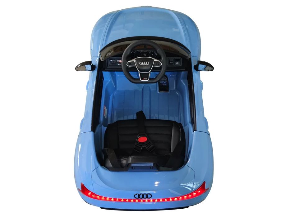 Audi rs e-tron gt 12v – детска акумулаторна кола, синя, eva гуми