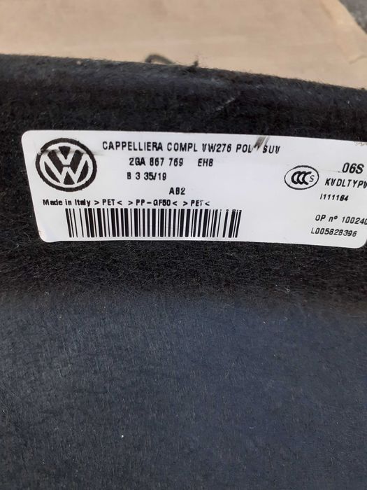 Polita portbagaj VW T-Roc,an 2017 - 2025