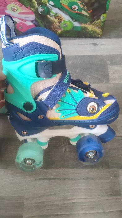 Детски ролери Weskifan Dinosaur Roller Skates