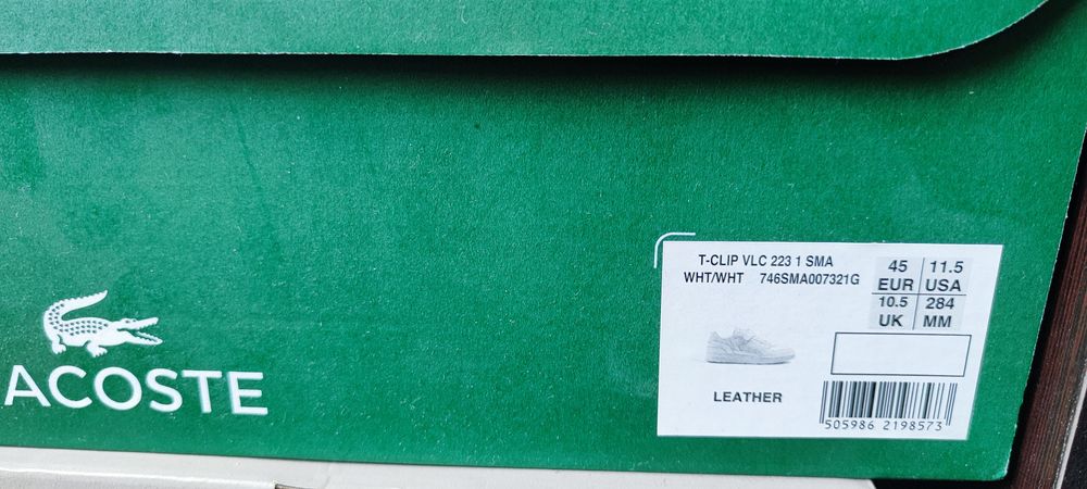 Lacoste  сникърси,T-clip