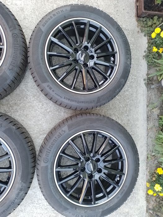 Jante 5×112 r17 et30 anv 225/55/17 m+s Audi A5,A4,A6 vw,Mercedes