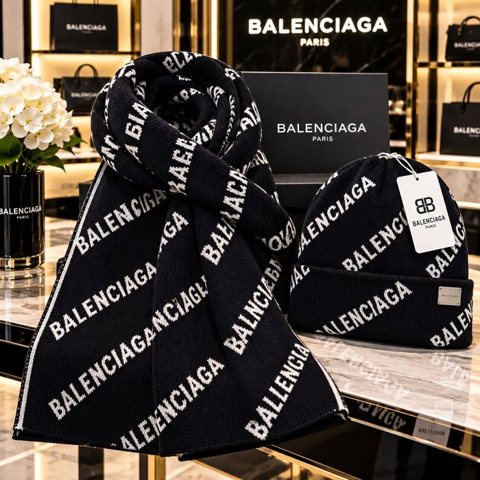 Зимни комплекти шапка и шал унисекс – Dior, Louis Vuitton, Balenciaga, Chanel