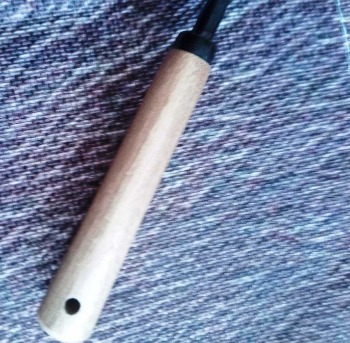 Мерителна лъжичка за кафе - метал и дърво, винтидж