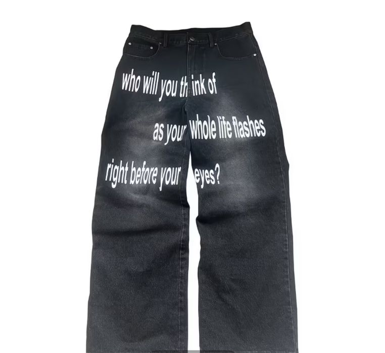 черные бегги джинсы XXL
