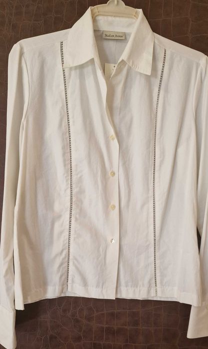 Дамски, бели памучни ризи