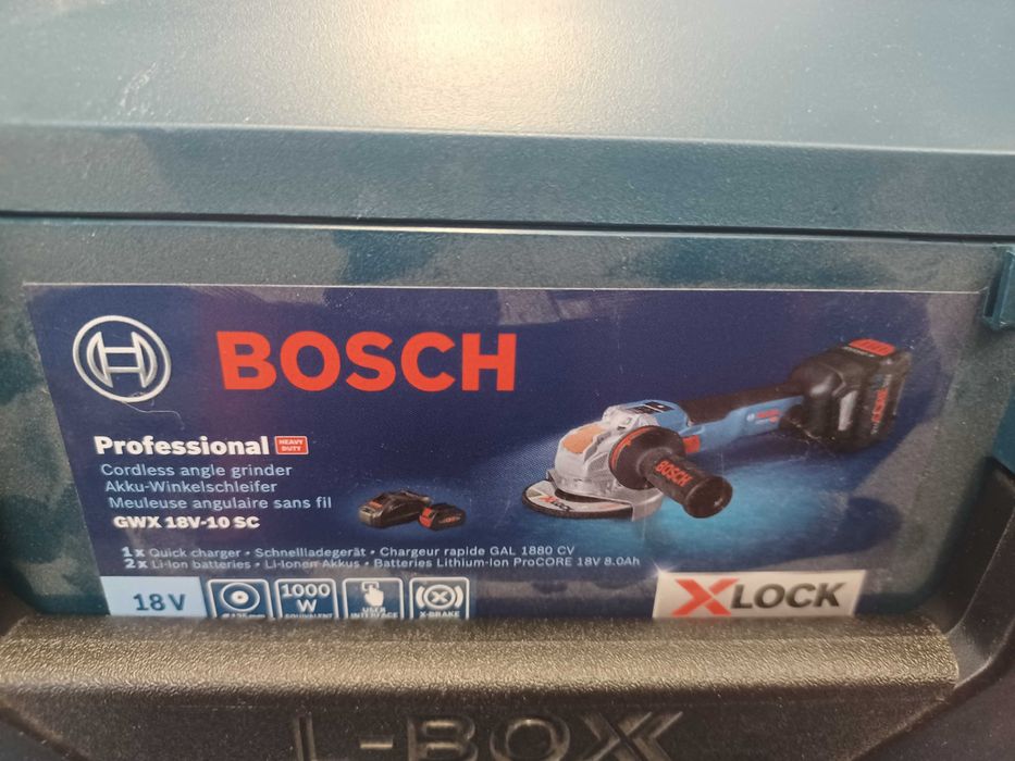 Ъглошлайф Bosch GWX 18v-10SC X-lock