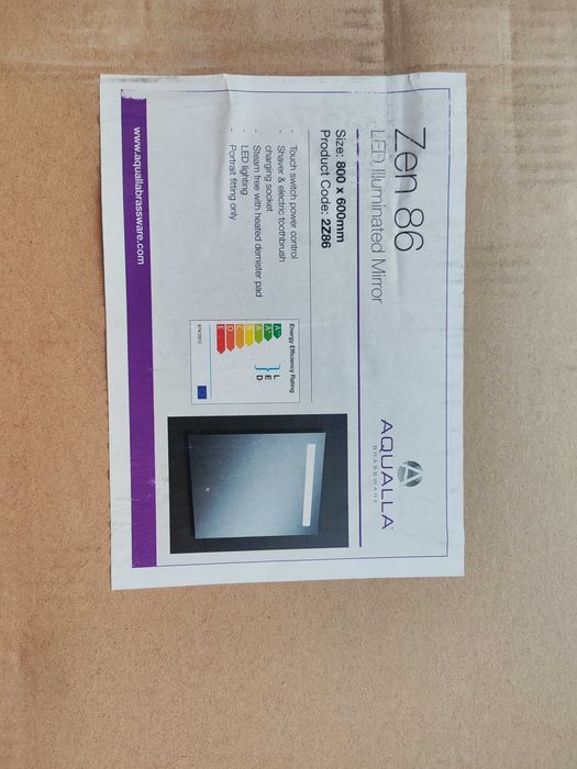 Ново лед огледало aqualla zen 86 баня подгяване