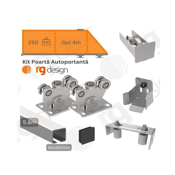 Feronerie Poarta Autoportanta - KIT Complet Poarta Gol 4m