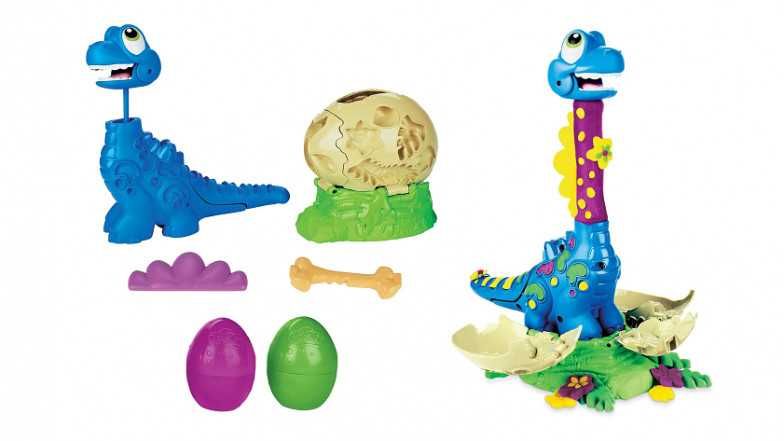 НОВ Мек пластелин PLAY DOH Динозавър Жаба Моделин ОРИГИНАЛЕН