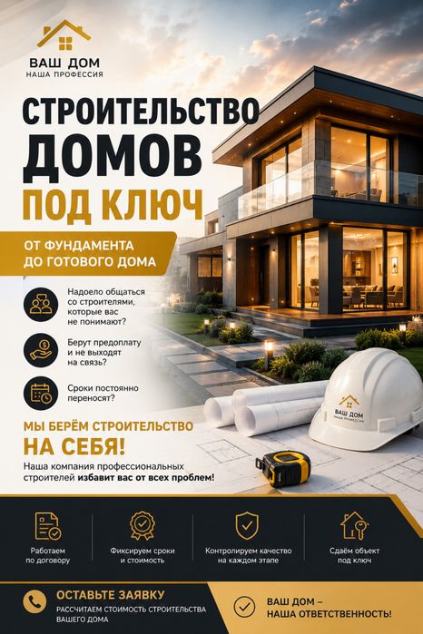 Строительство. Дом под Ключ