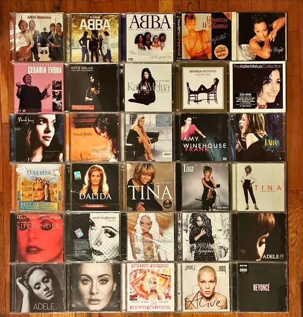 CD orig: ABBA Melua Adele Madonna Whitney Rihanna Carey Estefan Lopez